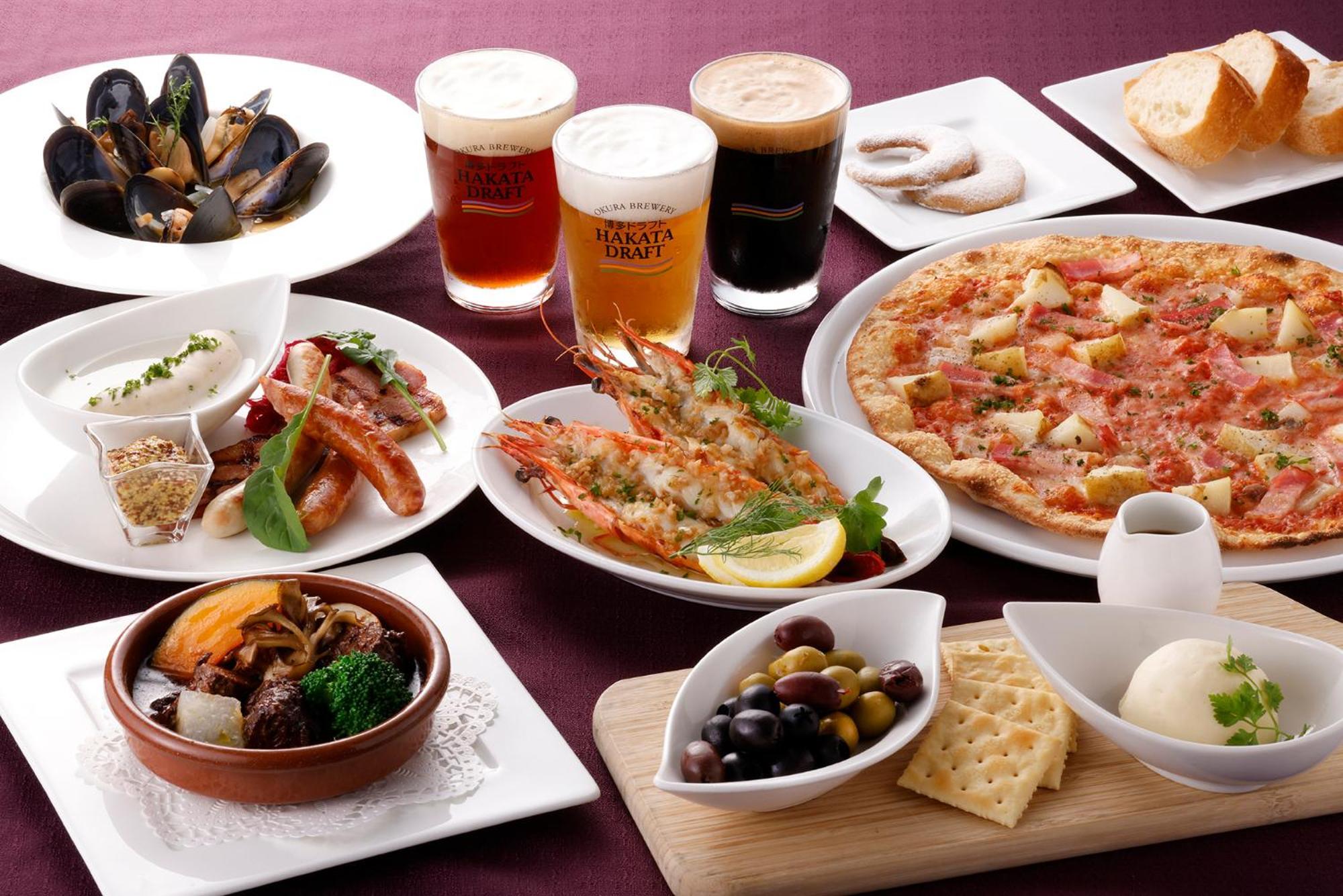โรงแรมโอคุระ ฟูกูโอกะ ฟูกุโอกะ ภายนอก รูปภาพ A selection of tapas